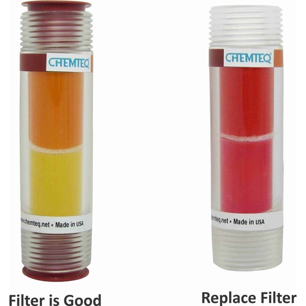 Filter Change Indicator for Halogens Gases & Vapors, Chemteq, Mfr#: 616